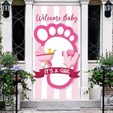 Lofaris Its A Girl Pink Stroller Baby Shower Door Cover